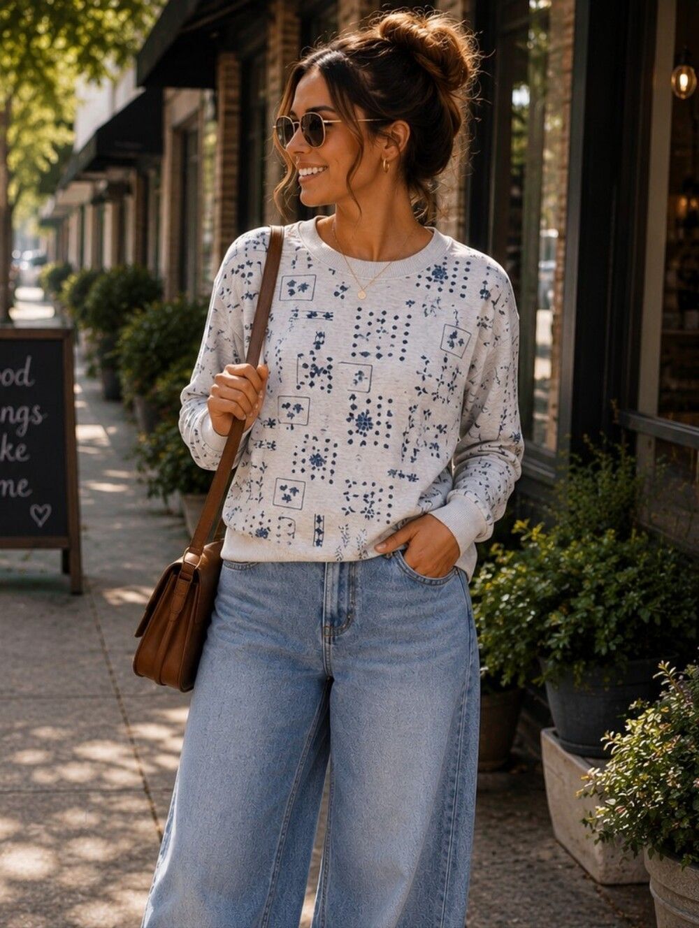 Vintage Classic Elements Floral Sweater